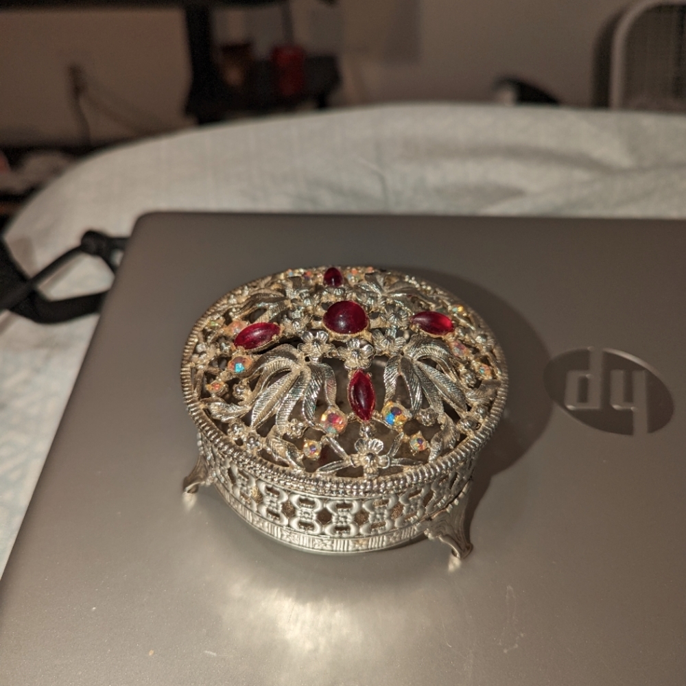 Vintage Trinket dish with lid